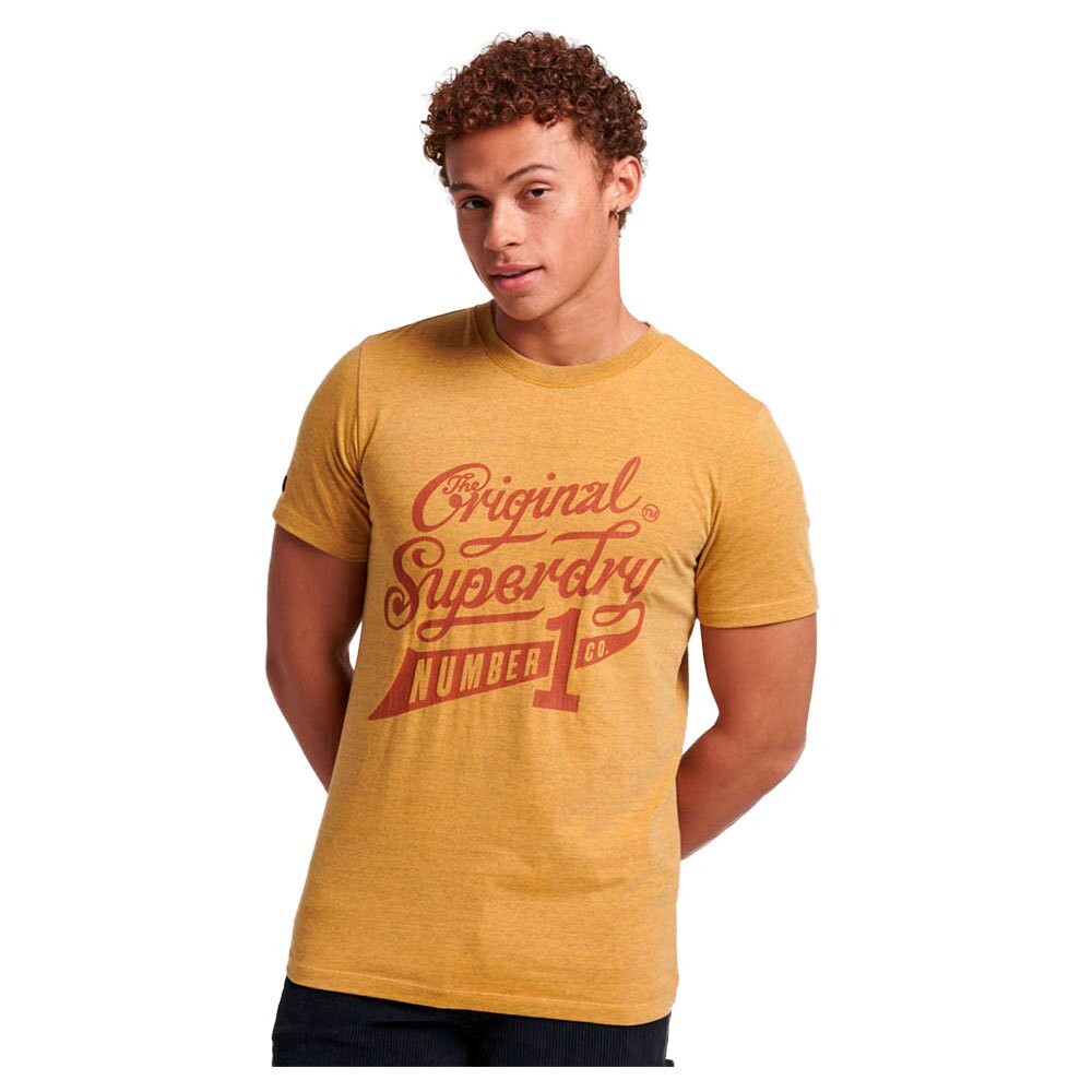 

Футболка Superdry College Scripted Graphic Short Sleeve Round Neck, желтый