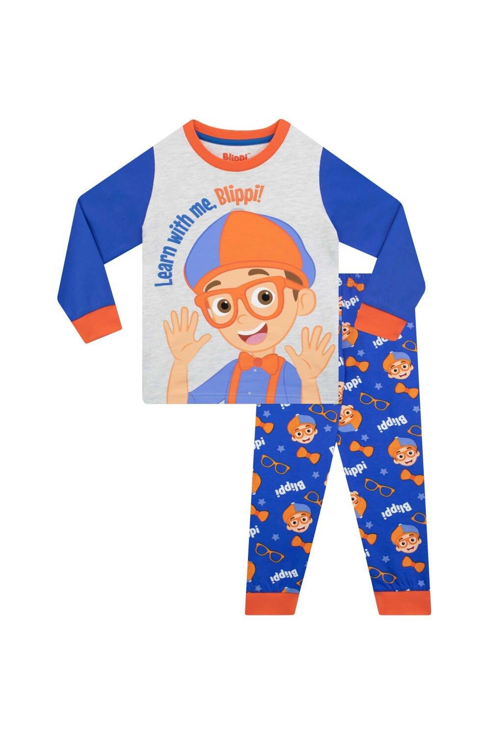 

Учитесь с пижамой Blippi, синий