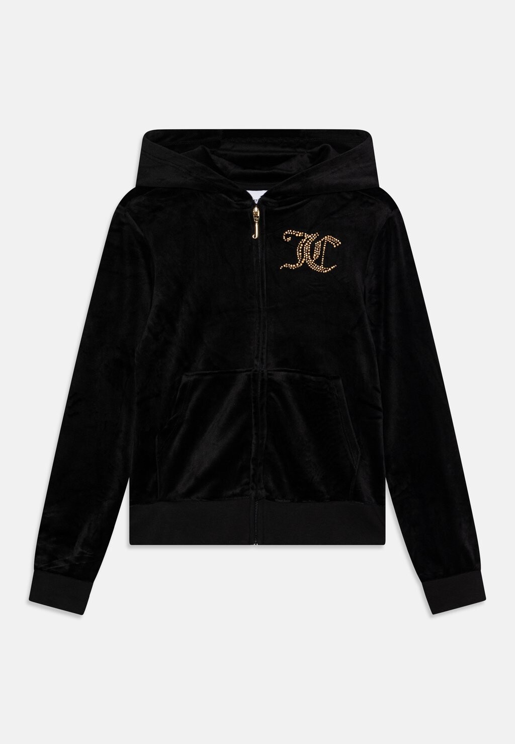 

Толстовка на молнии Diamante Zip Thru Hoodie Juicy Couture, цвет jet black