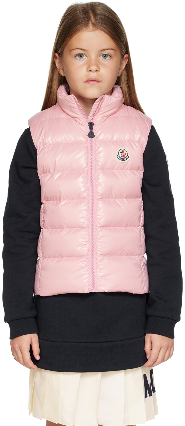 

Moncler Enfant Kids Розовый пуховик Ghany