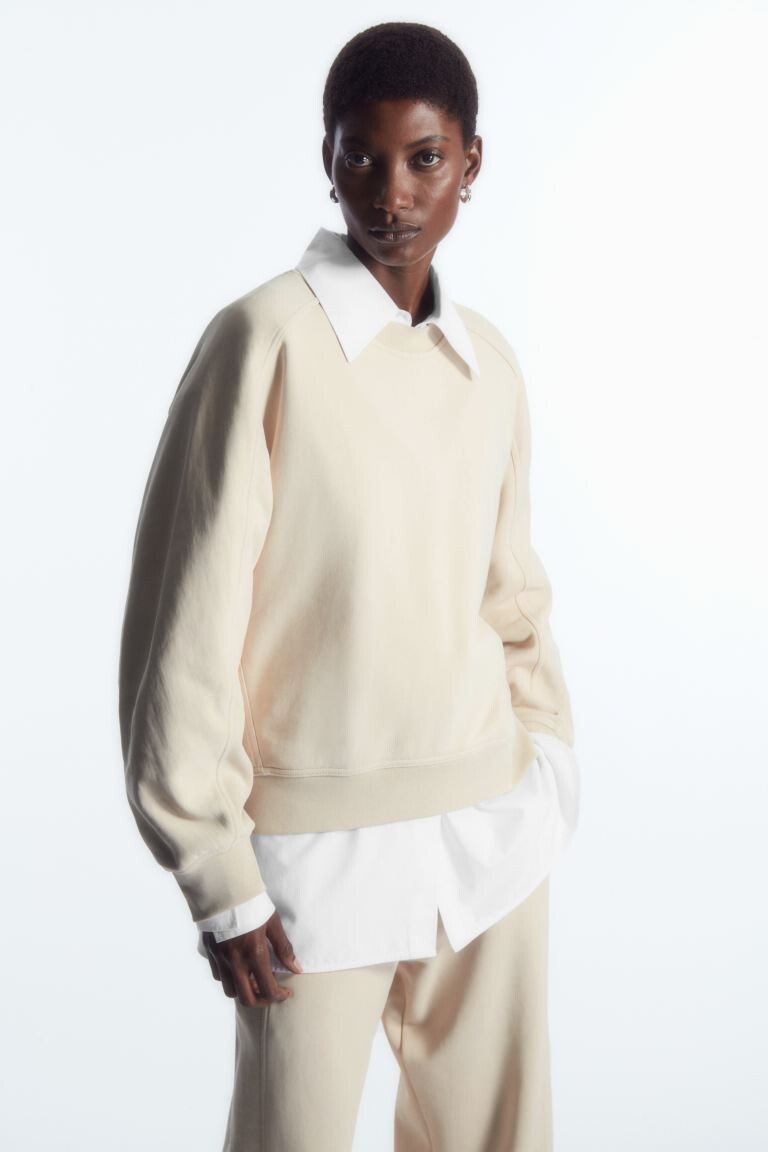

Свитшот с контрастными деталями H&M, бежевый