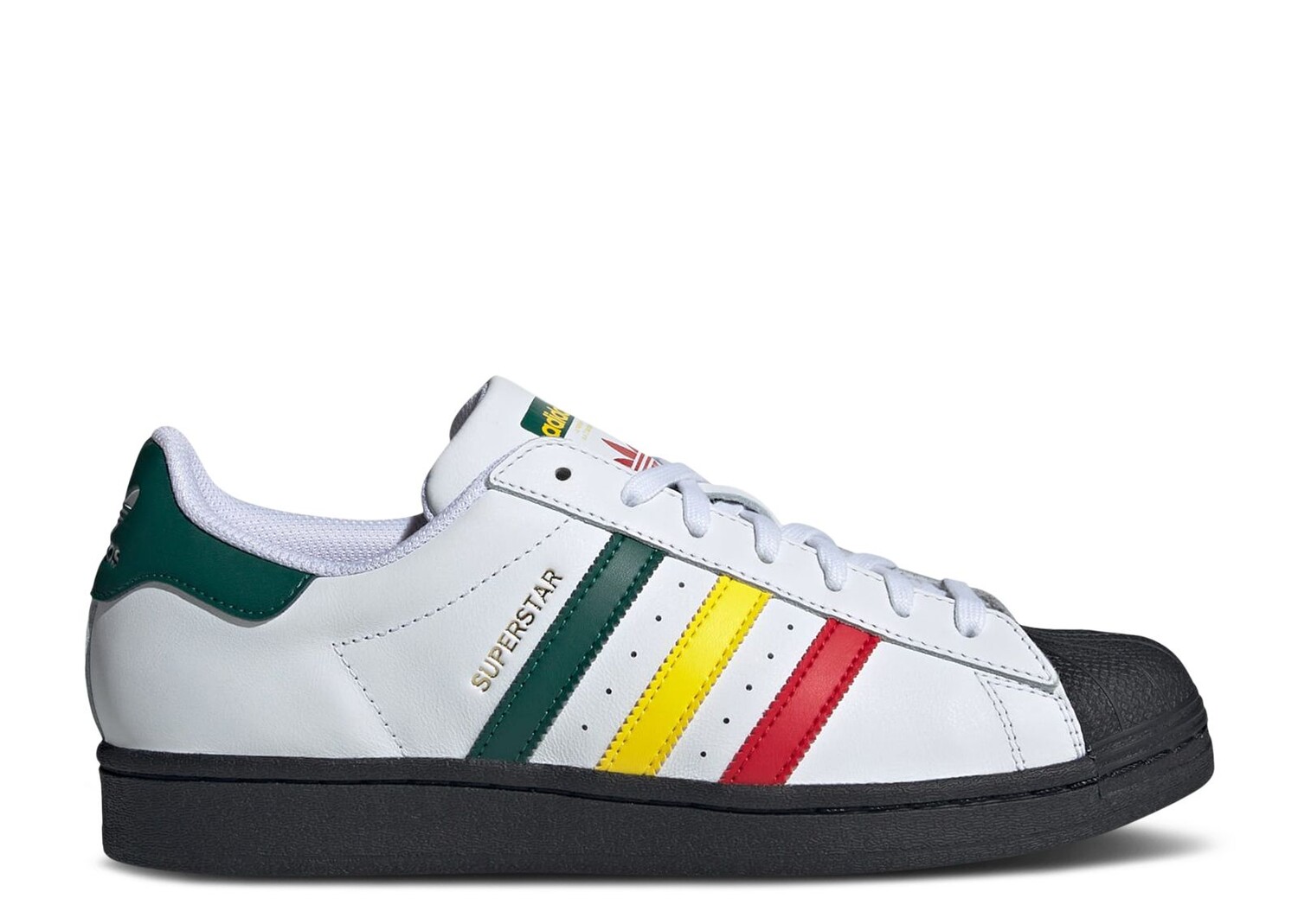 

Кроссовки adidas Superstar 'Rasta - White', белый