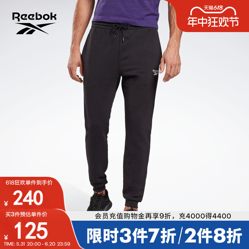 

Брюки мужские Reebok для фитнеса и тренировок, черный