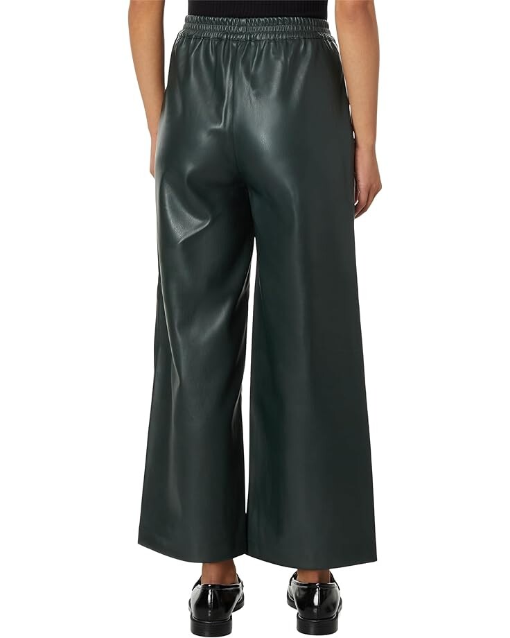 Брюки Elliott Lauren Leather Crop Wide Leg Pants, цвет Hunter