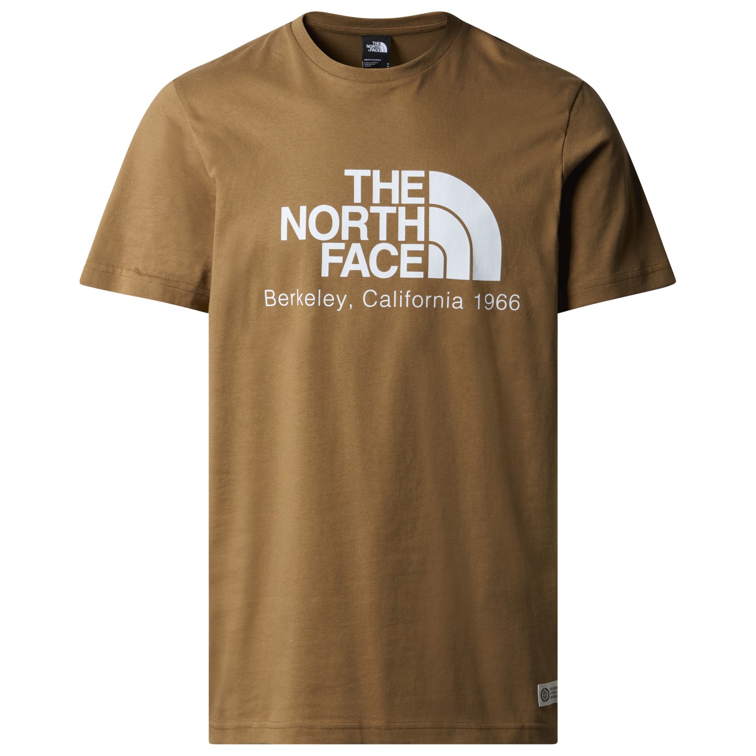 футболка the north face s s mountain line tee цвет desert rust Футболка The North Face Berkeley California S/S Tee In Scrap Mat, цвет Utility Brown