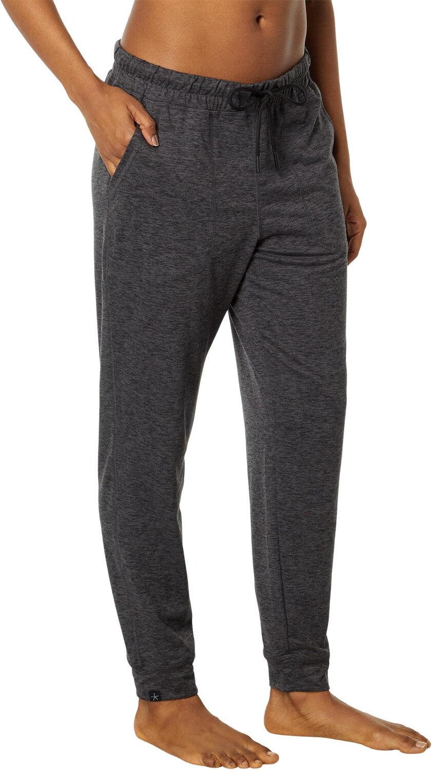 

Тяжелые джоггеры Malibu Collection Butterchic Barefoot Dreams, цвет Heather Carbon