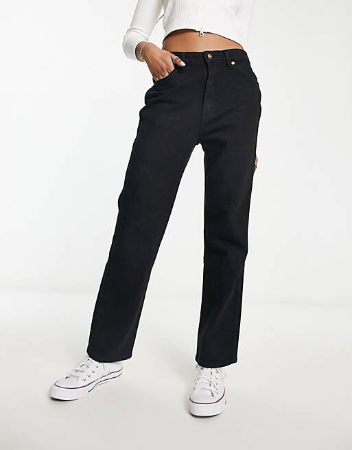 

Черные джинсы прямого кроя Wrangler
