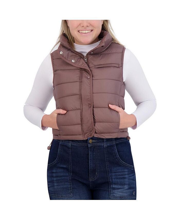 

Женский утепленный жилет-пуховик на молнии BEARPAW, коричневый