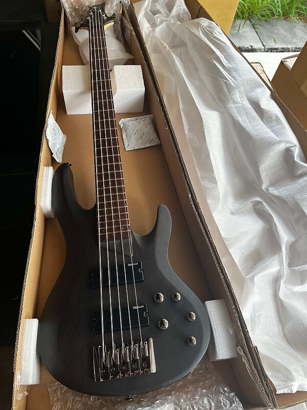 

Басс гитара ESP LTD B-205SM Spalted Maple Bass Guitar in See Thru Black Satin LB205SMSTBLKS