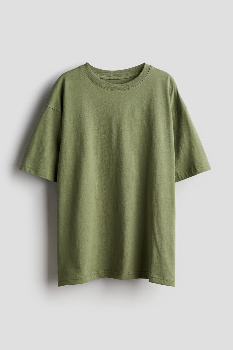 

Футболка оверсайз H&M, хаки