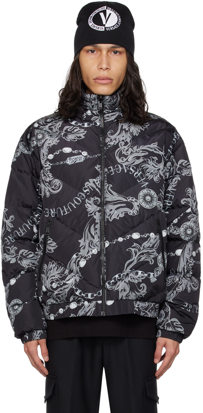 

Черный двусторонний пуховик Черный Versace Jeans Couture