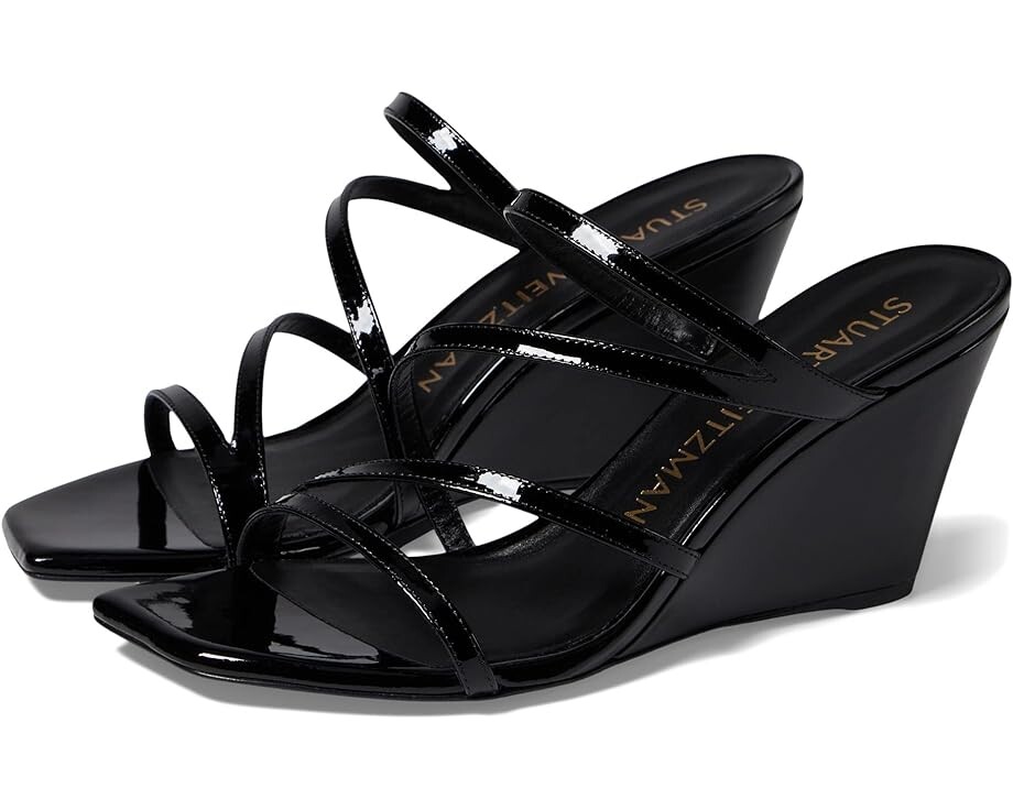

Туфли Stuart Weitzman Strapeze 85 Wedge, черный