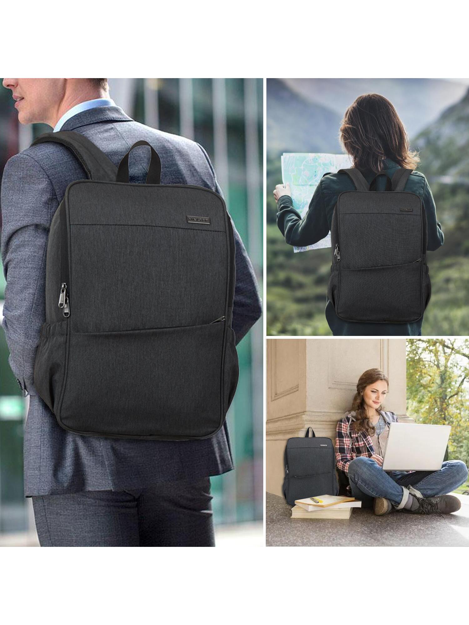 Рюкзак для ноутбука MAXTOP с глубоким хранилищем и USB-портом для зарядки Сумка для студенческого компьютера Подходит для 16-дюймового ноутбука, темно-серый мужской женский рюкзак для ноутбука с usb портом для зарядки