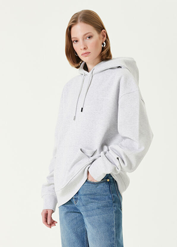 

Толстовка с капюшоном и вышивкой Jacquemus, серый