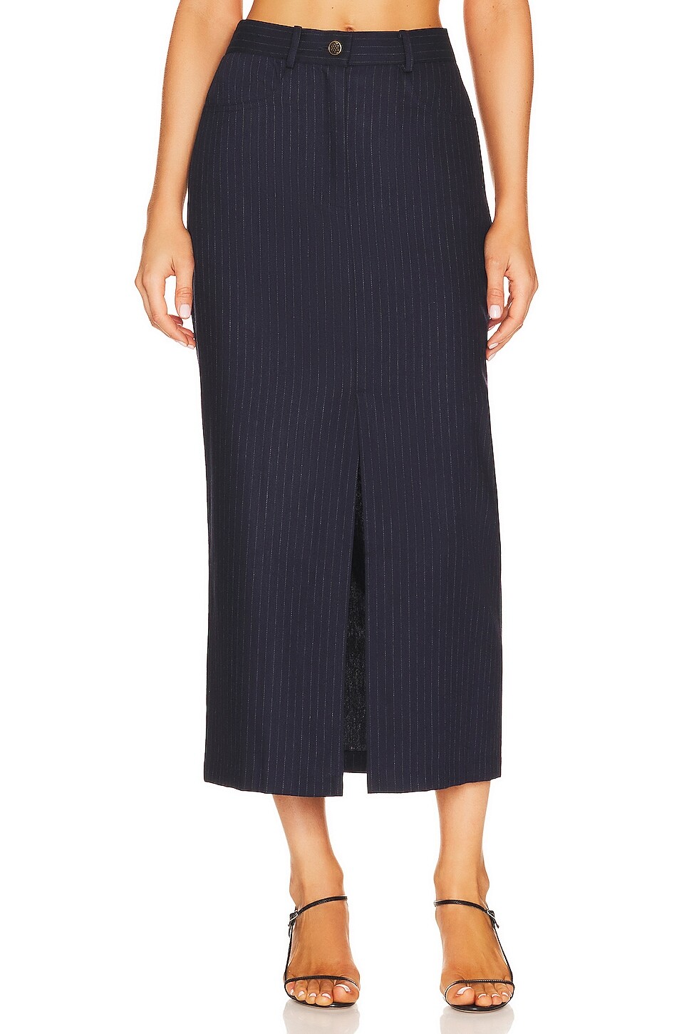 

Юбка Musier Paris Adilabis, цвет Navy Blue Pinstripe