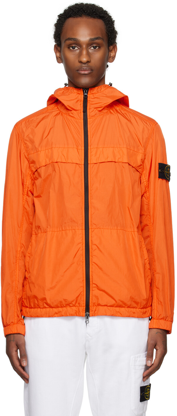 

Оранжевая куртка с жатым репсом R-NY Stone Island