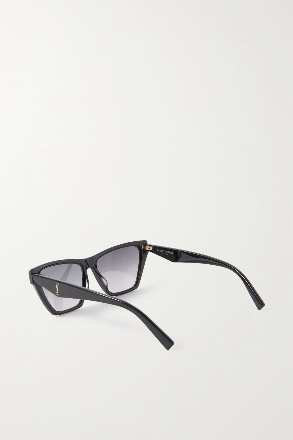 

SAINT LAURENT EYEWEAR солнцезащитные очки «кошачий глаз» из ацетата, черный