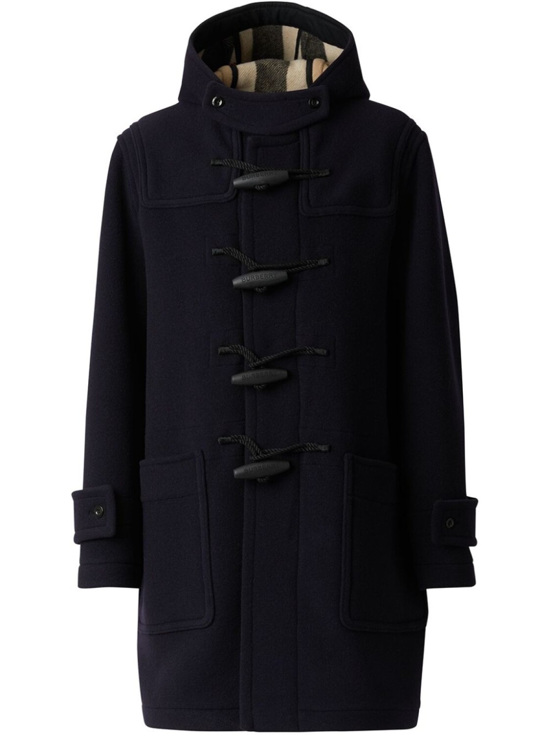 

Дафлкот с клетчатой подкладкой Burberry, синий