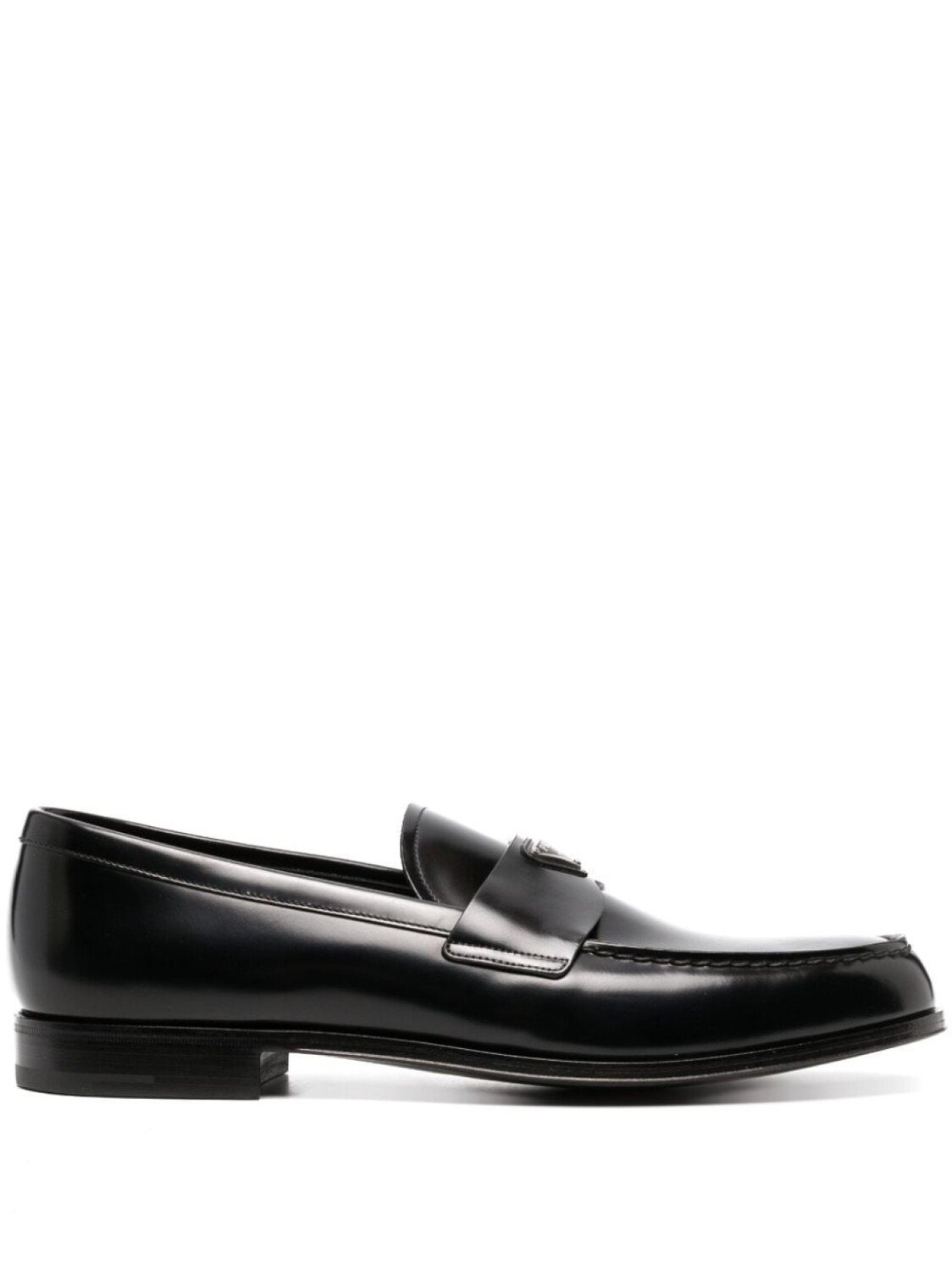 

Prada лоферы с треугольным логотипом, черный