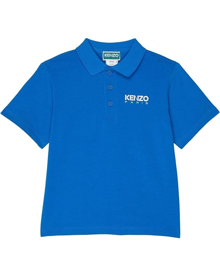 

Поло Kenzo Short Sleeve Polo Front Embroidered Logo, цвет Electric Blue