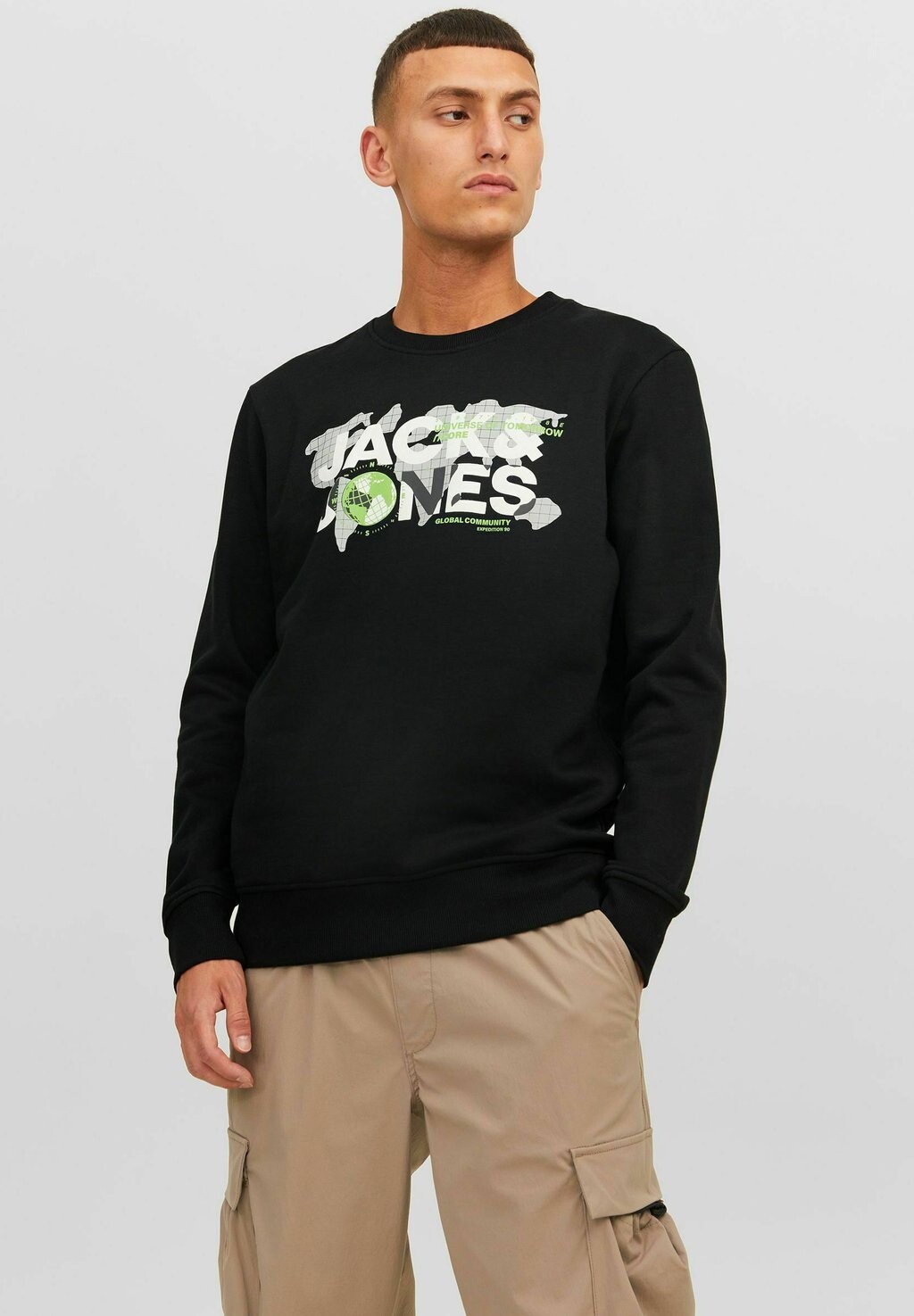 

Толстовка JCODUST CREW NECK Jack & Jones, черный