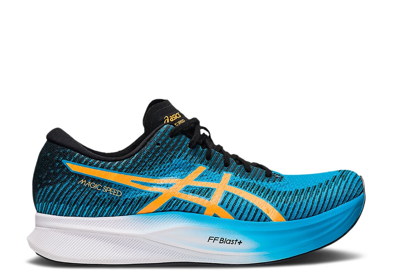 

Кроссовки ASICS Magic Speed 2 'Island Blue Orange Pop', синий, Синий;серый