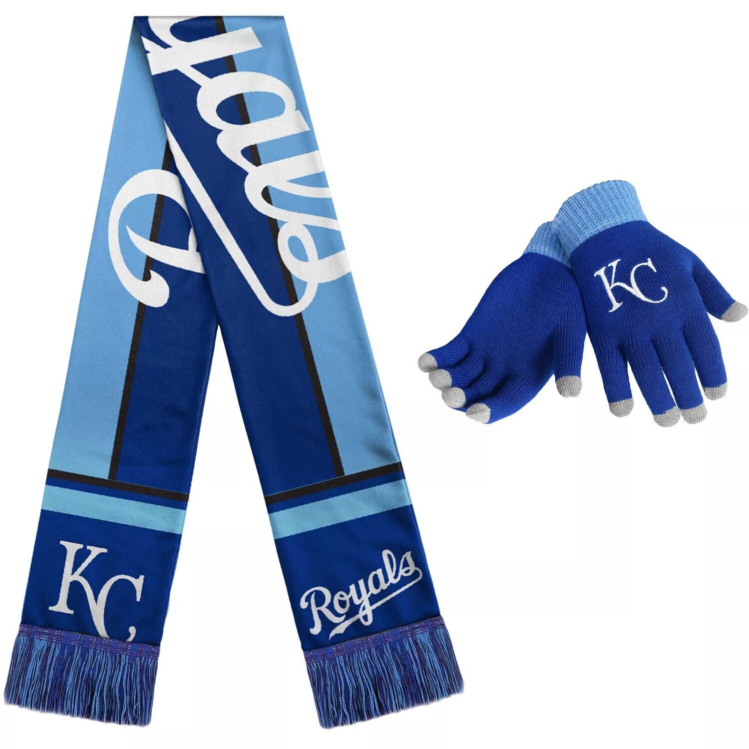 

Женский комплект из перчаток и шарфа Kansas City Royals