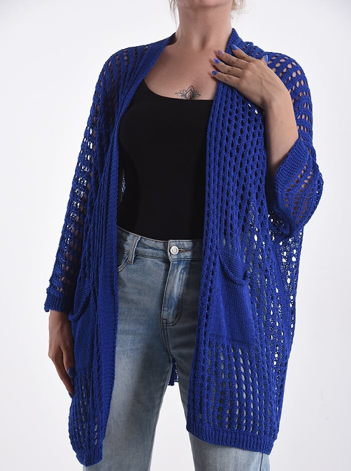 

Кардиган с карманами, цвет Electric blue