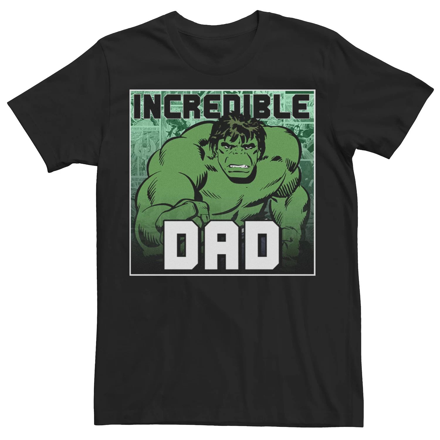 Мужская футболка «Невероятный папа» ко Дню отца «Халк» Marvel