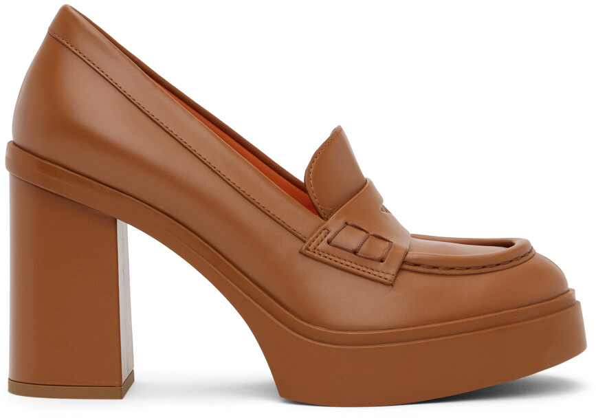 

Танковые туфли Santoni на высоком каблуке