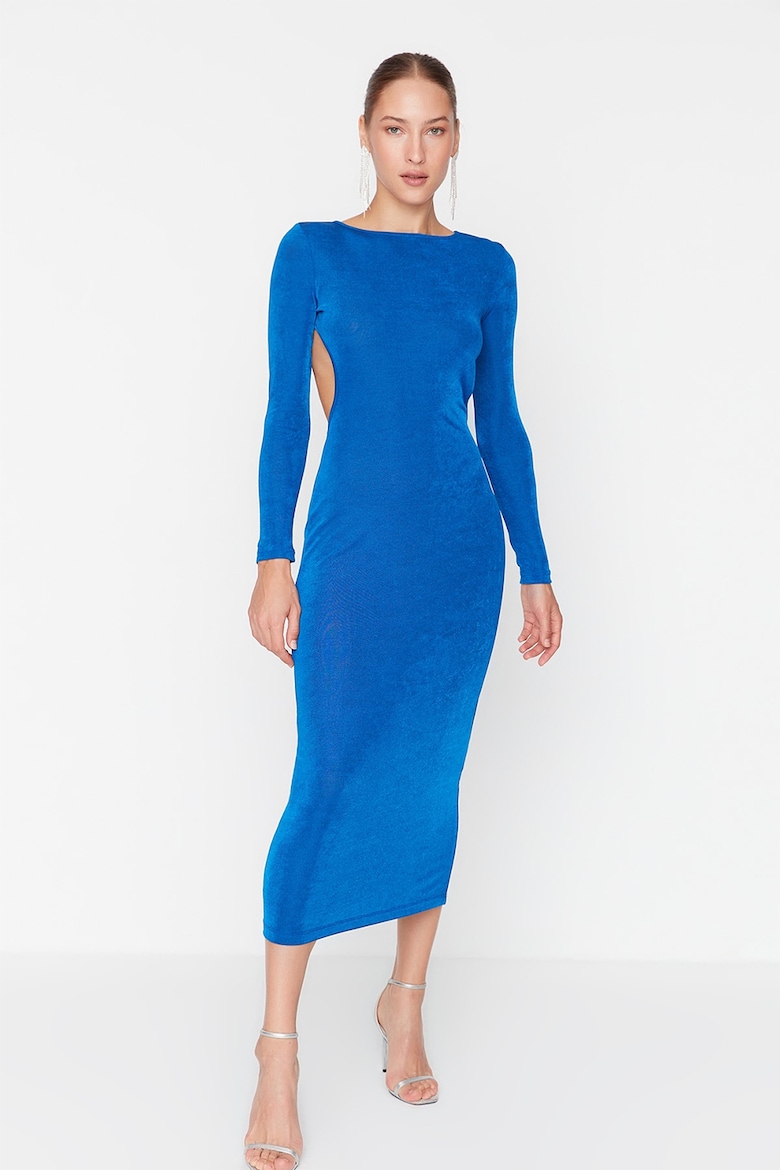 Платье с открытой спиной Trendyol, синий платье с открытой спиной amelia m синий