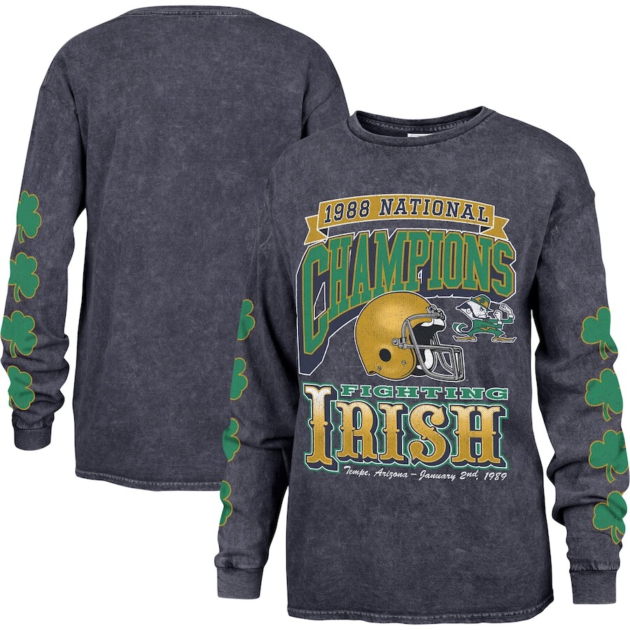 

Футболка с длинным рукавом 47 Notre Dame Fighting Irish, нави
