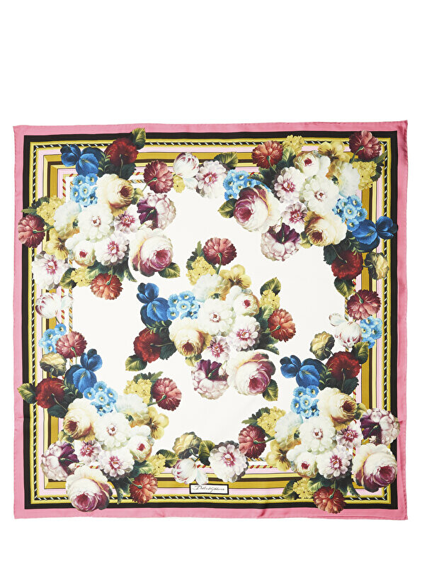 

Разноцветный шелковый шарф 90х90 см. Dolce&Gabbana