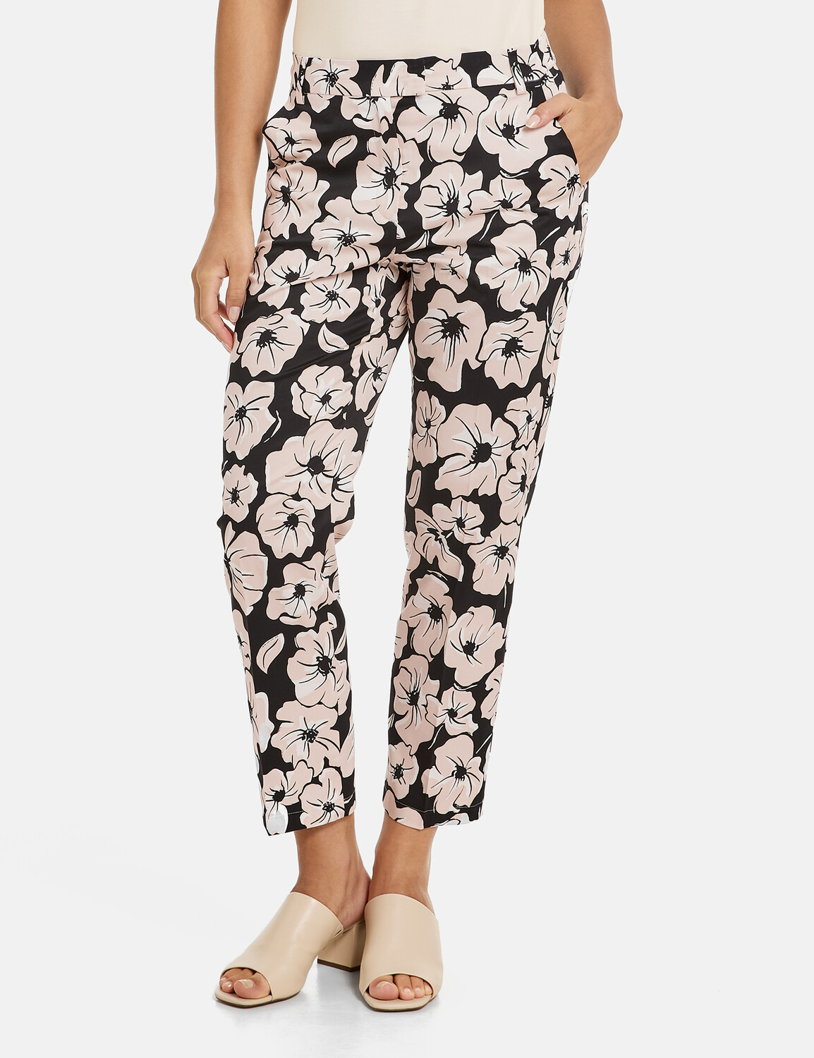

Брюки Gerry Weber Hose Freizeit verkürzt, черный