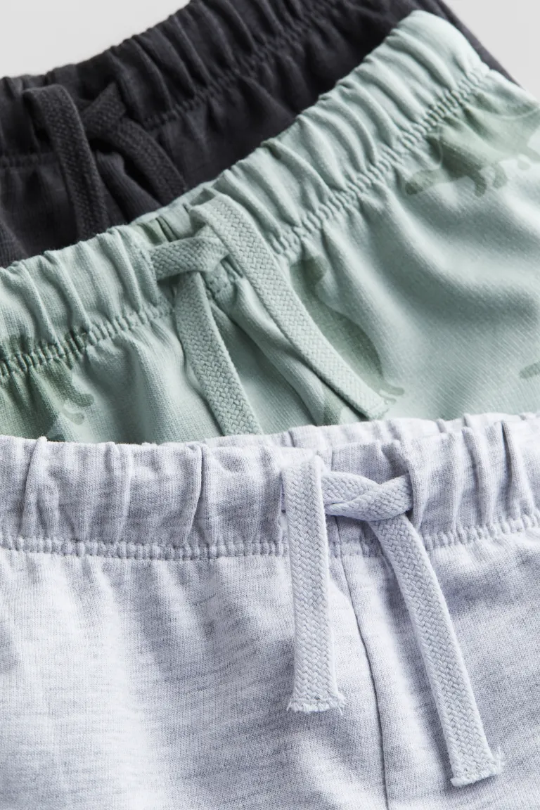 

3 пары спортивных шорт H&M, серый