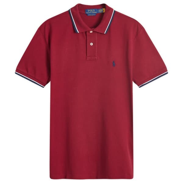

Поло с наконечниками Polo Ralph Lauren, красный