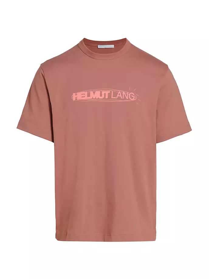 

Футболка оверсайз с логотипом Helmut Lang, цвет comet