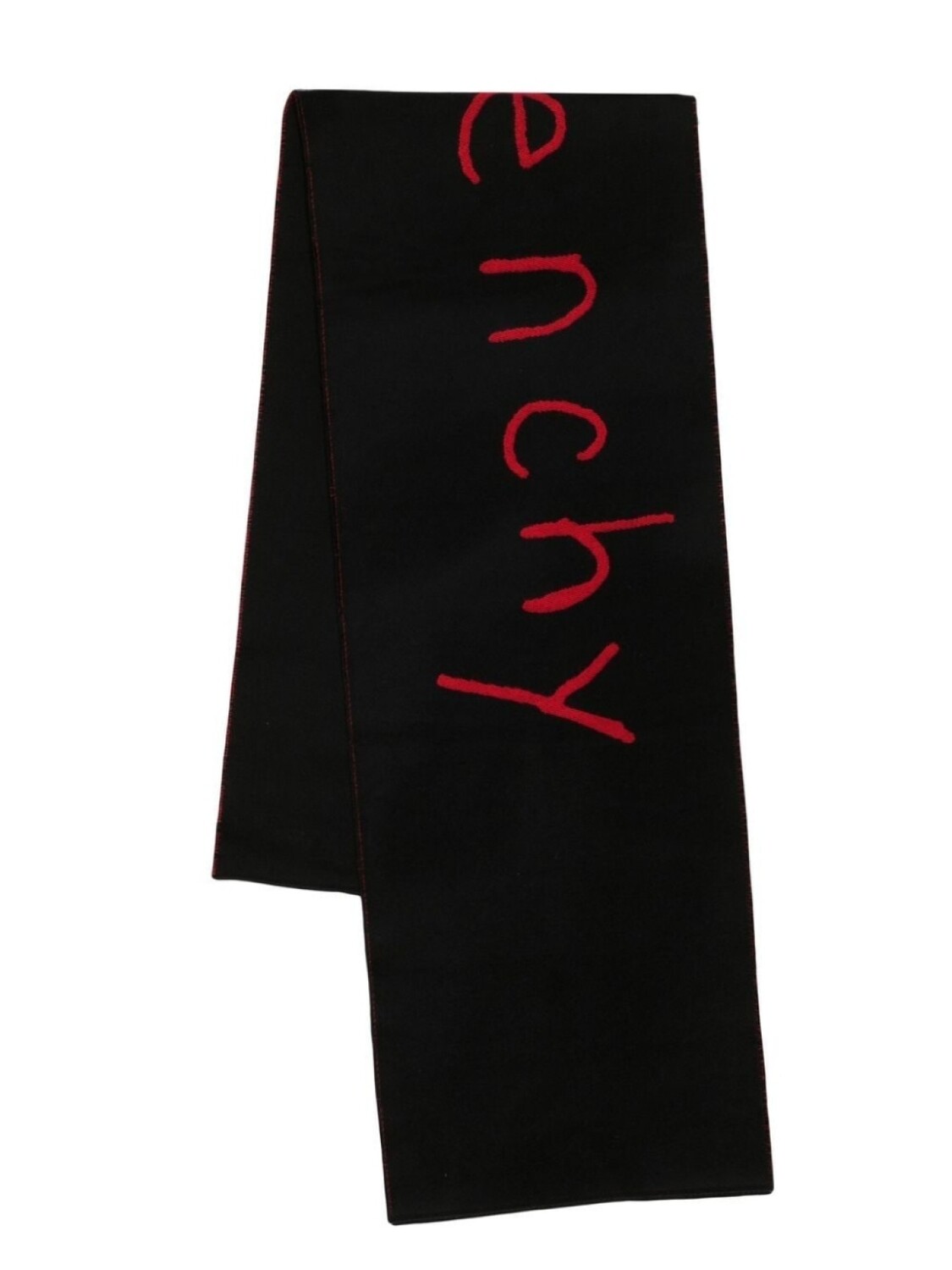 

Шерстяной шарф с вышитым логотипом Givenchy, черный