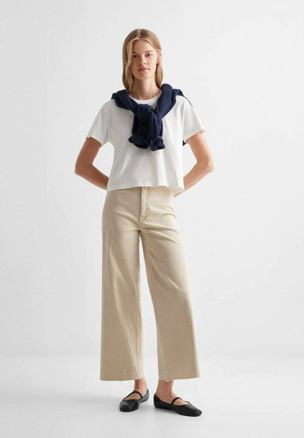 

Расклешенные джинсы MARINE Mango Kids, цвет beige
