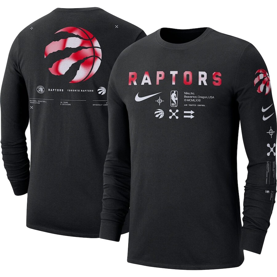 

Футболка с длинным рукавом Nike Toronto Raptors, черный