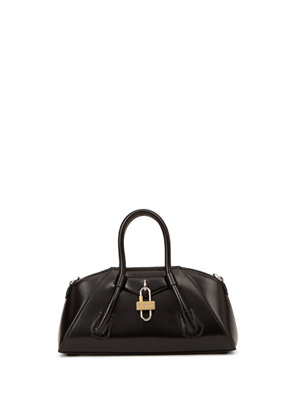 

Черная женская кожаная сумка через плечо mini antigona Givenchy
