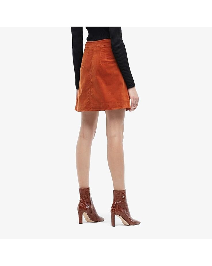 Юбка Derek Lam 10 Crosby A-Line Miniskirt w/ Snaps, ржавый