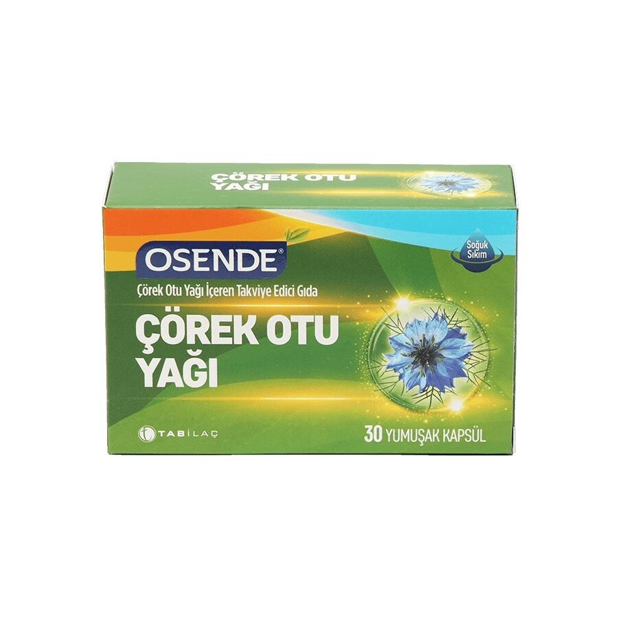 

Масло черного тмина Osende 30 капсул TAB İLAÇ