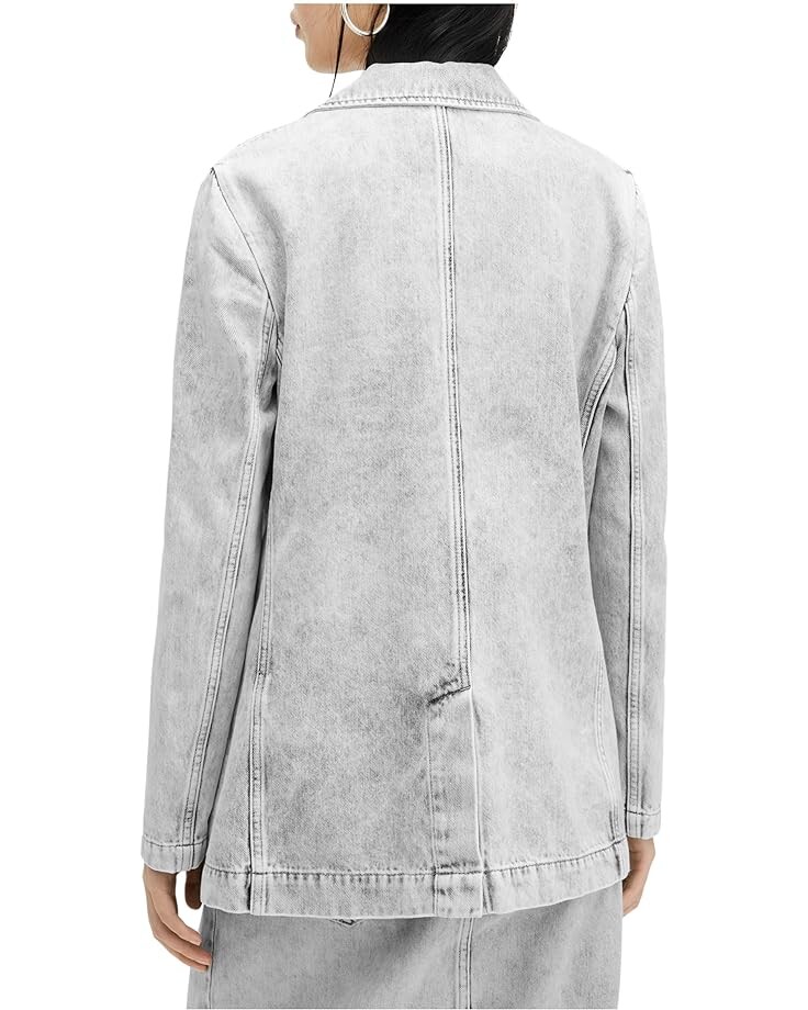 

Блейзер AllSaints Ever Denim Blazer, цвет Snow Grey