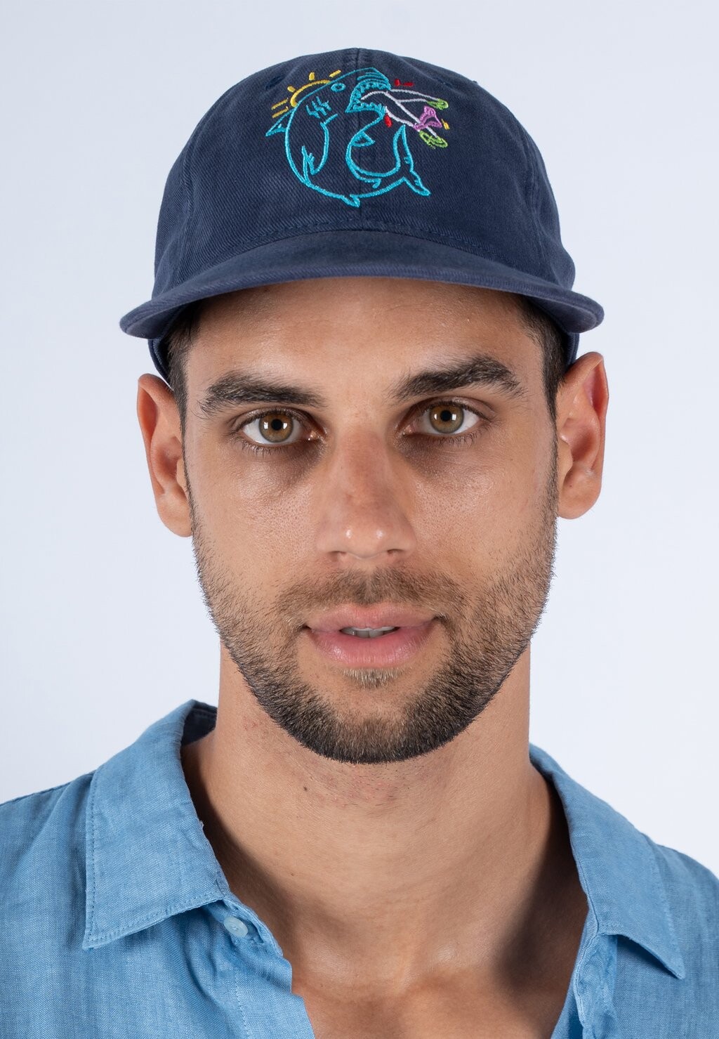 

Бейсболка SHARK EMBROIDERY VINTAGE Mira Paris, темно-синий