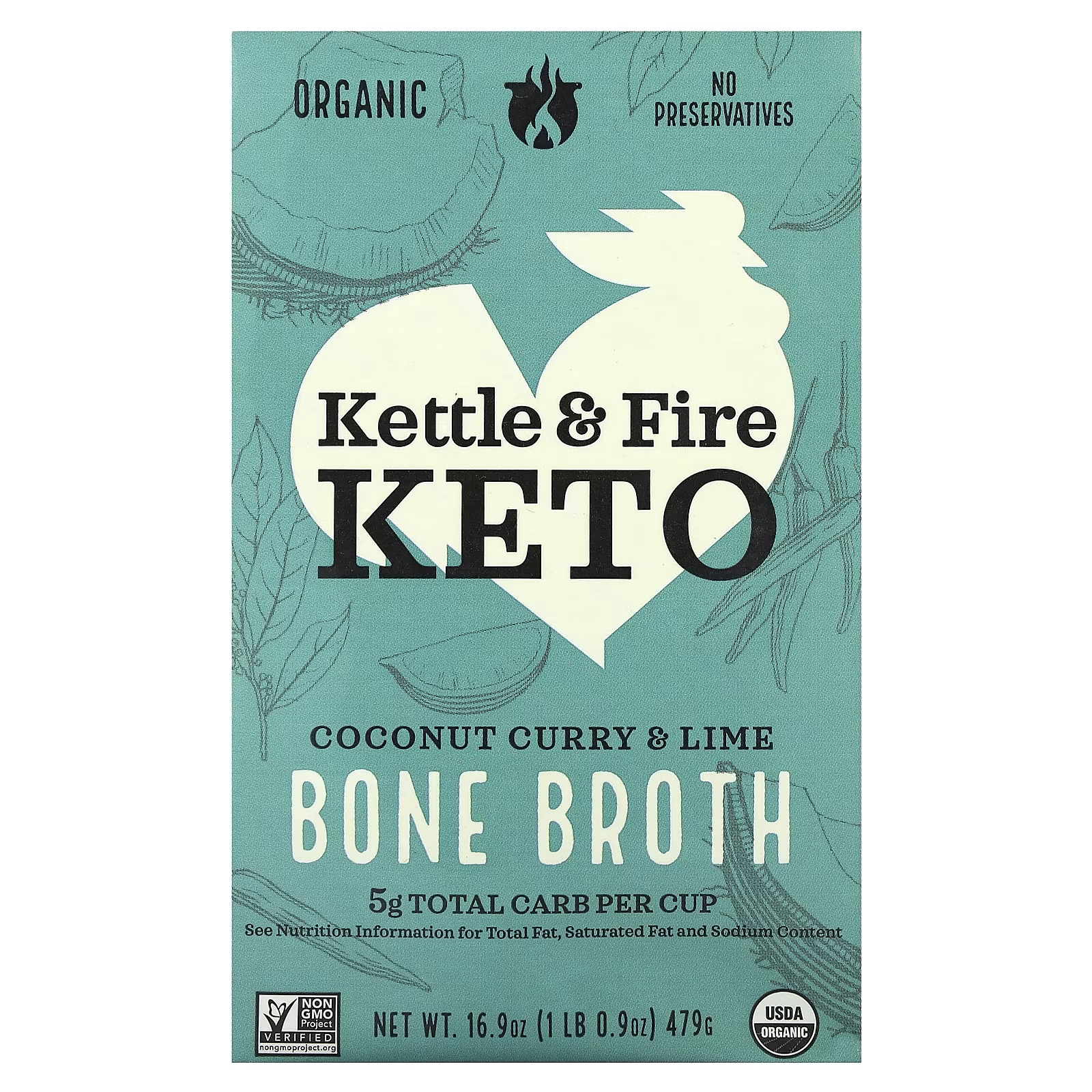 цена Кокосовое карри и лайм Kettle & Fire Bone Broth