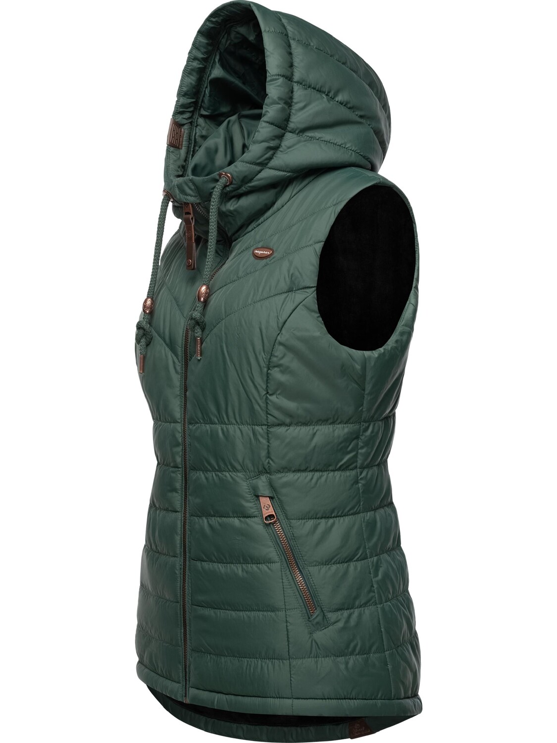 Утепленный жилет ragwear Lucinda Vest, цвет Dark Green