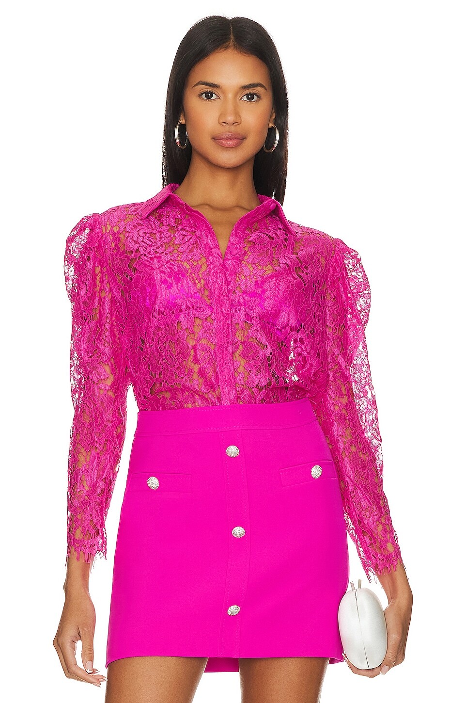 

Блузка Generation Love Valencia Lace, цвет Hot Pink