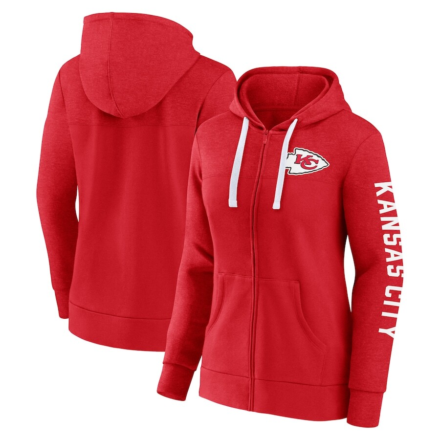 

Толстовка на молнии Fanatics Branded Kansas City Chiefs, красный