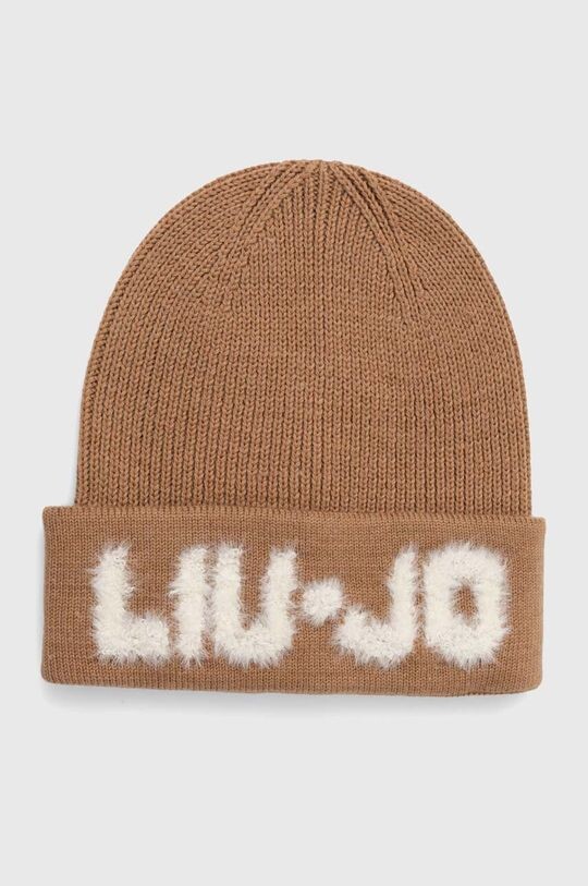 

Шерстяная шапка Liu Jo, бежевый